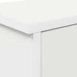 vidaXL Porte-manteau mural Blanc 50 x 20 x 30 cm Bois d'ingénierie