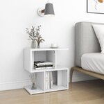 vidaXL Tables de chevet 2 Pièces blanc 50x30x51 5 cm bois d'ingénierie