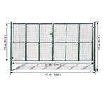 vidaXL Portillon Maille 415 x 225 cm / 400 x 175 cm
