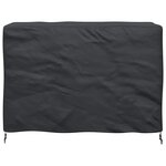 vidaXL Housse pour mobilier d'extérieur Noir 130 x 80 x 70 cm 210D