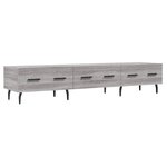 vidaXL Meuble TV sonoma gris 150x36x30 cm bois d'ingénierie