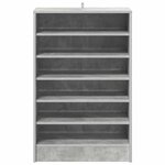 vidaXL Armoire à chaussures Gris béton 60x35x92 cm Bois d’ingénierie