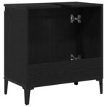 vidaXL Armoire d'évier Chêne noir 58 x 33 x 60 cm Bois d'ingénierie