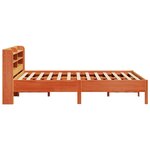 vidaXL Cadre de lit sans matelas cire marron 150x200cm bois pin massif