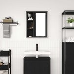 vidaXL Armoire murale de salle de bain miroir chêne noir 50x21x60 cm
