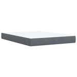 vidaXL Sommier à lattes de lit et matelas Gris foncé 140x200cm Velours