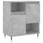 vidaXL Buffets 2 Pièces gris béton bois d'ingénierie