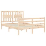 vidaXL Cadre de lit sans matelas bois massif