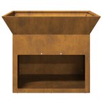 vidaXL Braise Rouillé 50 x 50 x 40 cm Acier résistant aux intempéries