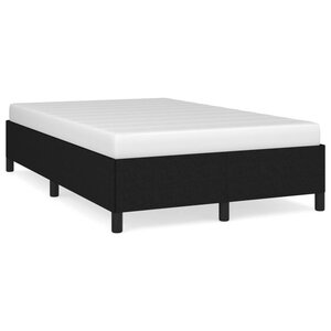 vidaXL Cadre de lit sans matelas noir 120x200 cm tissu
