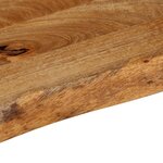 vidaXL Dessus de table à bord vivant 110x20x3 8cm bois massif manguier