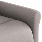 vidaXL Fauteuil inclinable Taupe Tissu
