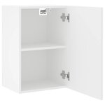 vidaXL Meubles TV muraux 2 Pièces blanc 40 5x30x60 cm bois d'ingénierie