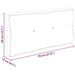 vidaXL Coussins de palette 5 Pièces rouge bordeaux tissu