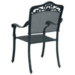 Chaises de jardin vidaXL 2 pièces en aluminium vert