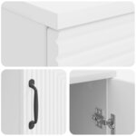 vidaXL Bureau Blanc brillant 142 5 x 50 x 75 cm Bois d'ingénierie