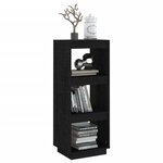 Vidaxl bibliothèque/séparateur de pièce noir 40x35x103 cm pin massif