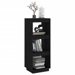 vidaXL Bibliothèque/Séparateur de pièce Noir 40x35x103 cm Pin massif