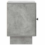 vidaXL Cabinet de chevet Gris béton 43 x 34 5 x 50 cm
