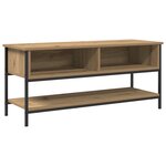 Meuble TV vidaXL en chêne artisan 100x35x45 cm en bois d'ingénierie et acier