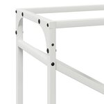 vidaXL Portant de bois chauffage blanc 60x25x100 cm