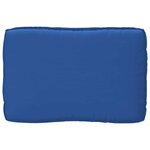 vidaXL Coussin pour assise de palette Bleu royal 120 x 80 x 12 cm