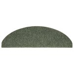 vidaXL Tapis d'escalier autocollants 30 pièces 65 x 21 x 4 cm Vert Demi-rond Grand