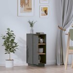 vidaXL Buffet Gris 34x40x75 cm Bois massif de pin