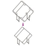 vidaXL Portant de bois chauffage anthracite 80x25x80 cm
