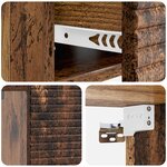 vidaXL Cabinet de chevet mural Bois ancien 49 x 34 5 x 20 cm