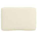 vidaXL Coussin pour assise de palette Crème 120 x 80 x 12 cm