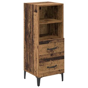 vidaXL Buffet Bois ancien 34 x 34 5 x 90 cm Bois d'ingénierie