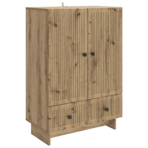 vidaXL Buffet Chêne Artisanal 66 x 34 5 x 95 cm Bois d’ingénierie