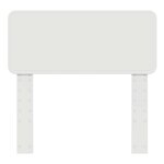 vidaXL Tête de lit Blanc 75 cm Bois d'ingénierie