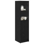 vidaXL Haut Armoire Chêne noir 35 x 37 x 142 cm Bois d'ingénierie