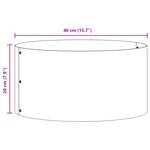 vidaXL Grand Pot Métal Blanc Blanc Métal Grand Jardinières