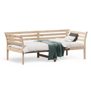 vidaXL Lit de jour sans matelas 90x190 cm bois de pin massif