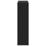 vidaXL Cloison de séparation noir 100x33x125 5 cm bois d'ingénierie