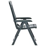 vidaXL Chaises inclinables de jardin lot de 2 Plastique Vert