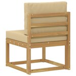 vidaXL Ensemble de canapés d'extérieur Blanc et Beige 59 x 63 x 73 cm