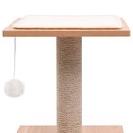 vidaXL Arbre à chat avec tapis à gratter en sisal 62 cm