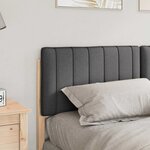 vidaXL Tête de lit capitonnée Brun et gris foncé 160 cm Pin massif