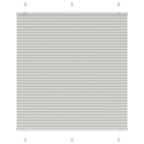 vidaXL Store plissé gris clair 120x100cm largeur du tissu 119 4cm