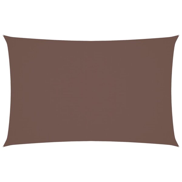 vidaXL Voile de parasol tissu oxford rectangulaire 4x7 m marron