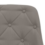 vidaXL Chaise pivotante de salle à manger Gris foncé Tissu