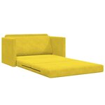 vidaXL Canapé-Lit 110cm Jaune tournesol Velours