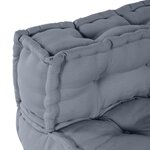 Pouf Modulable vidaXL Gris 70x70x54 en Tissu