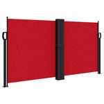 vidaXL Auvent latéral rétractable rouge 120x1200 cm