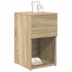vidaXL Armoire de lit Chêne Sonoma 29 x 31 5 x 49 cm Bois d'ingénierie