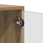 vidaXL Meuble mural Chêne artisanal 68 x 37 x 35 cm Bois d'ingénierie